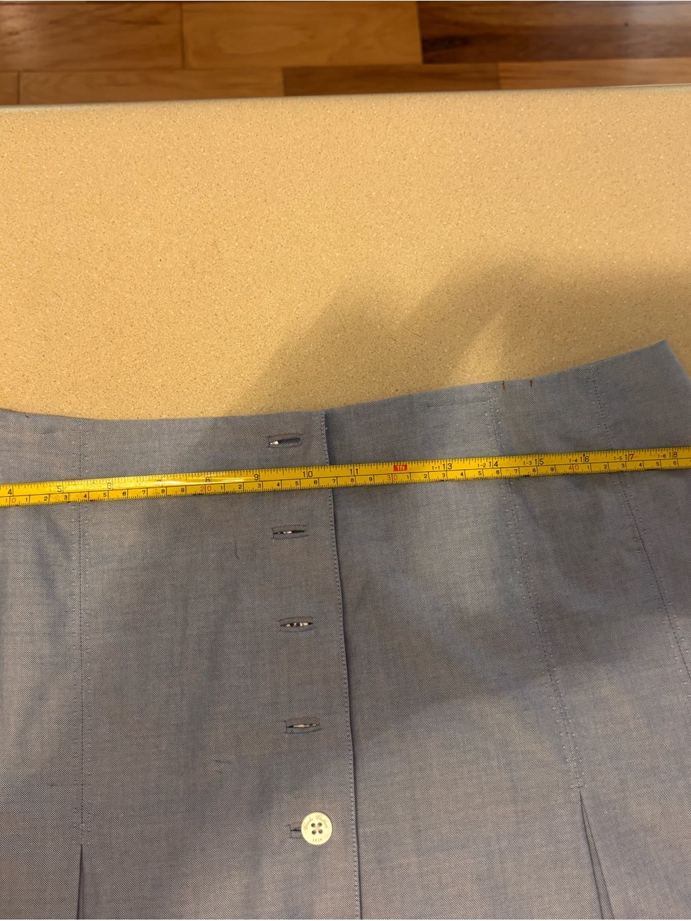 Brooks Brothers Light Blue A-Line Pleated Skirt - Picture 8 of 11